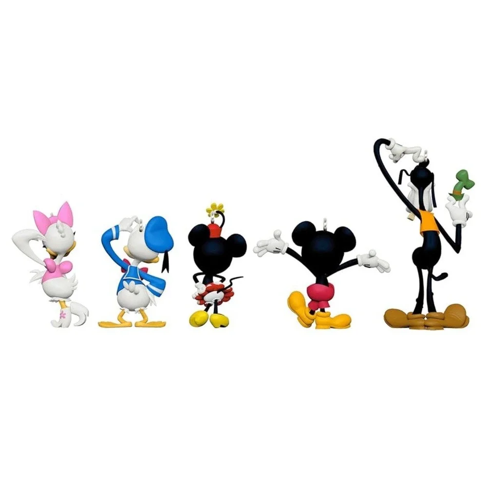Hallmark Ornament Disney Mickey and Friends Forever Friends -‎ Set of 5 (New)